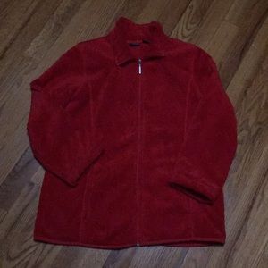 Plush sweater jacket